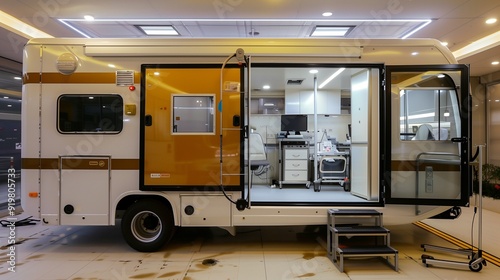 Diagnostic-equipped mobile healthcare unit designed for remote rural regions