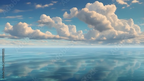 clouds over the sea