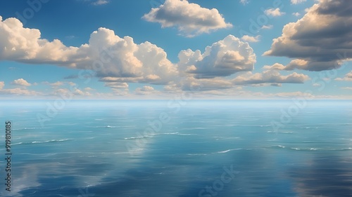 clouds over the sea