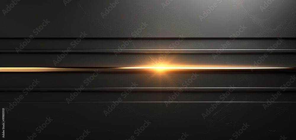 Black textured background with gold stripe and light effect. Black textured background with gold stripe and light effect.