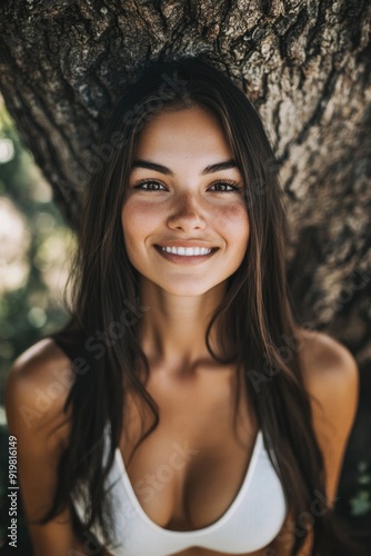 Young Woman Under Tree