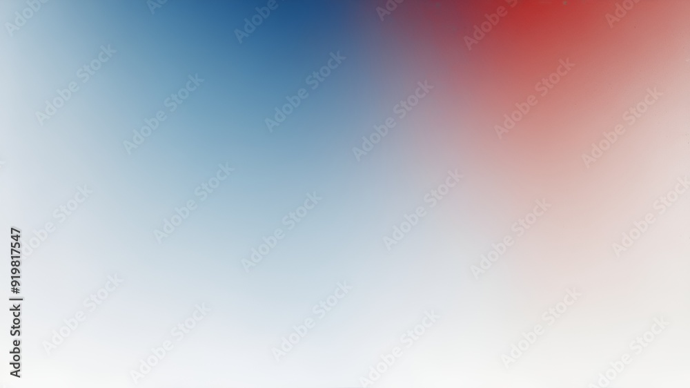 Fototapeta premium blue, white and red grainy gradient background 