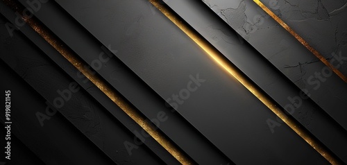 Abstract black and gold geometric background.