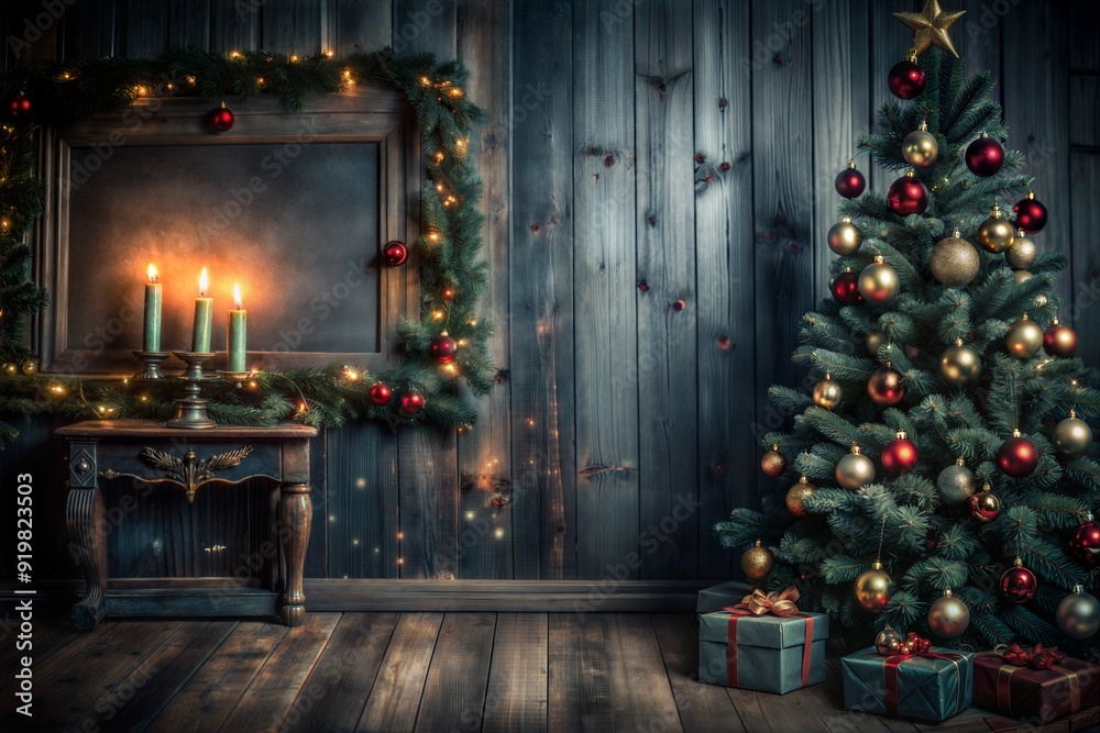 christmas tree with gifts