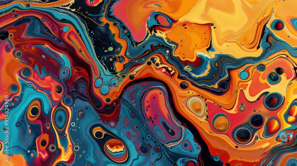 Abstract Liquid Art: A Swirl of Color and Texture Abstract Liquid Art: A Swirl of Color and Texture