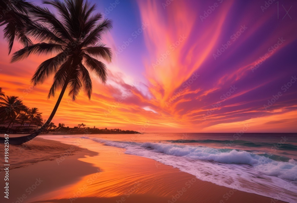 vibrant seaside scenery featuring lush blue sandy colorful calm horizon perfect blend excitement serenity, beach, ocean, waves, sunset, landscape, coastal vibrant seaside scenery featuring lush blue sandy colorful calm horizon perfect blend excitement serenity, beach, ocean, waves, sunset, landscape, coastal