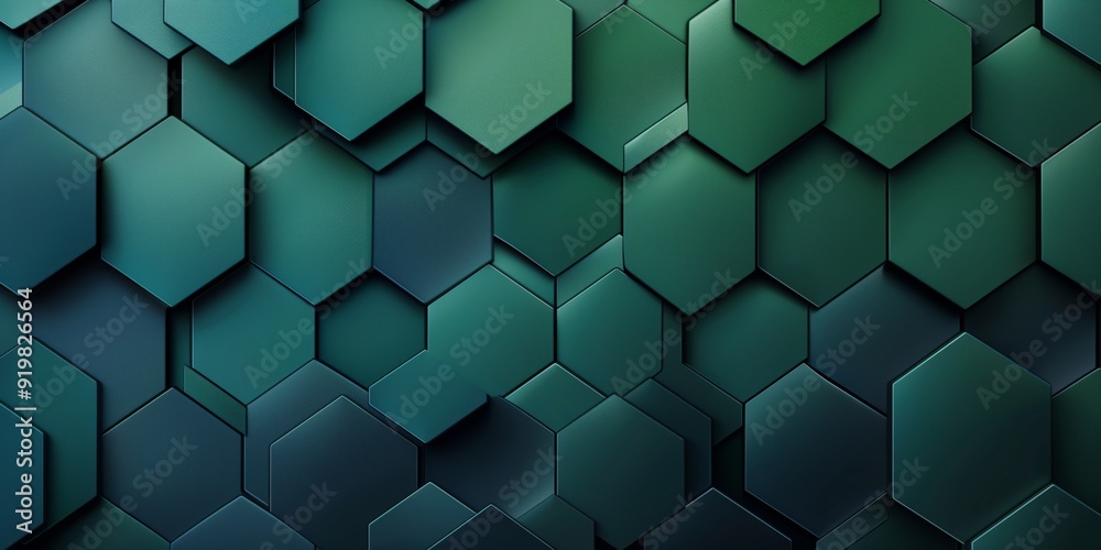 Abstract background with honeycomb and dark blue and green shades, smooth shapes. Abstract background with honeycomb and dark blue and green shades, smooth shapes.