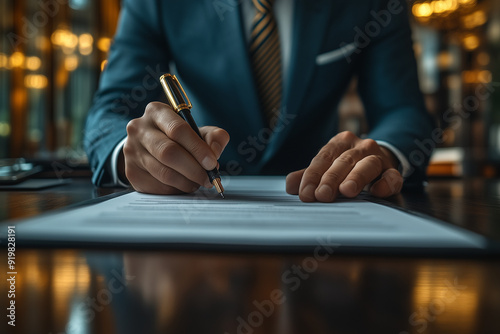 La signature de contrat