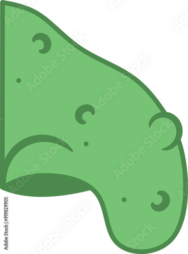 Witch Nose Illustration, Wart Lumpy Nose