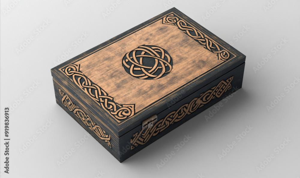 a custom designed box for sewing utilities, top view a custom designed box for sewing utilities, top view