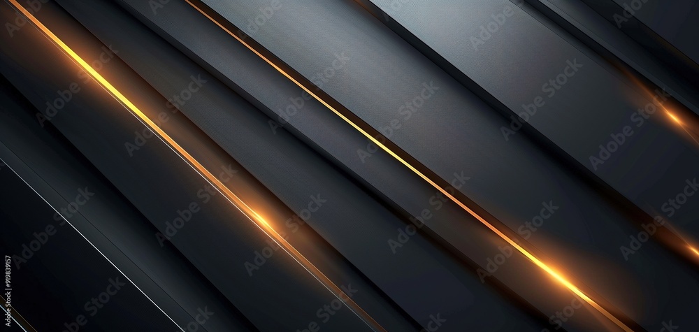 Abstract dark background with glowing lines. Abstract dark background with glowing lines.