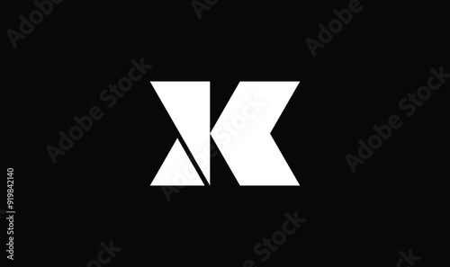K letter bold business logo template, letter k logo