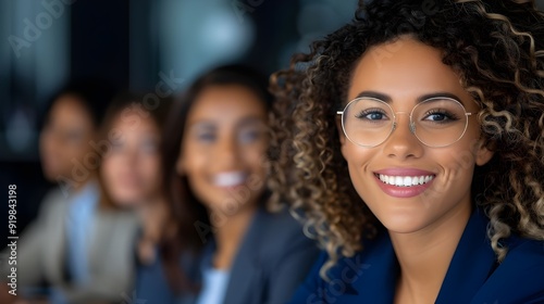 A diverse group of professionals in a hiring meeting, inclusive and welcoming environment, representation of different genders, ethnicities, and abilities