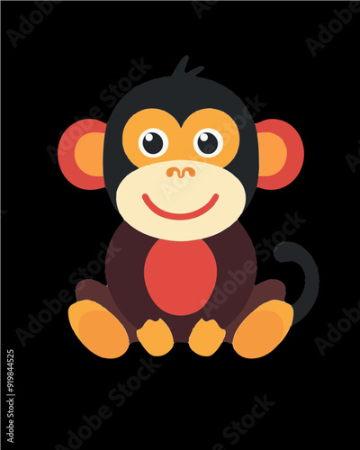 Animal vector art isolated on a transparent background.