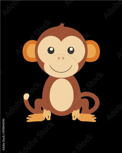 Animal vector art isolated on a transparent background.