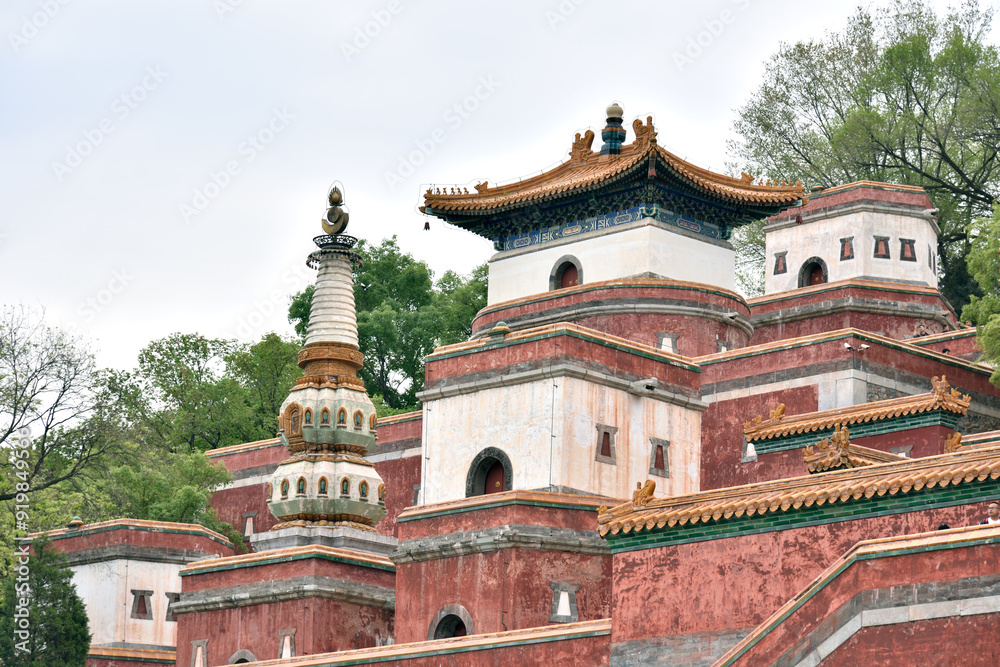 Naklejka premium The Summer Palace, complex of imperial Chinese gardens and palaces in Beijing, China