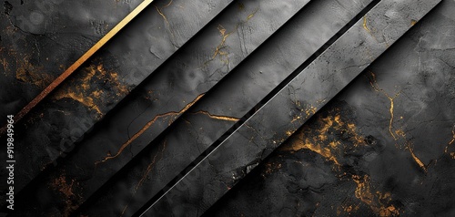 Abstract black and gold texture with diagonal lines.