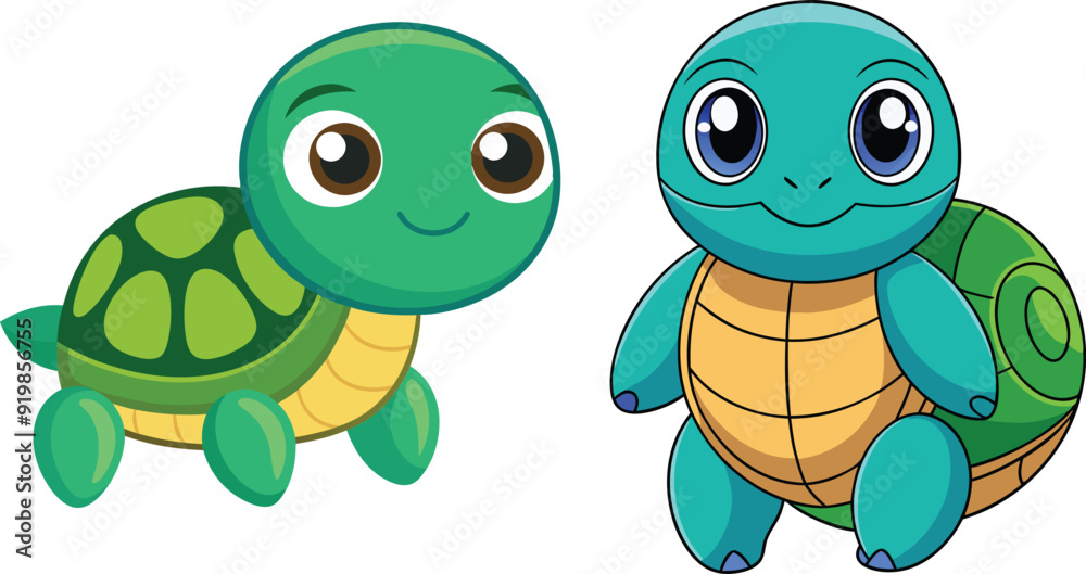 Fototapeta premium Adorable Turtle SVG Design for Cricut & Silhouette | Vector Clipart & Graphic Elements for T-Shirt Design