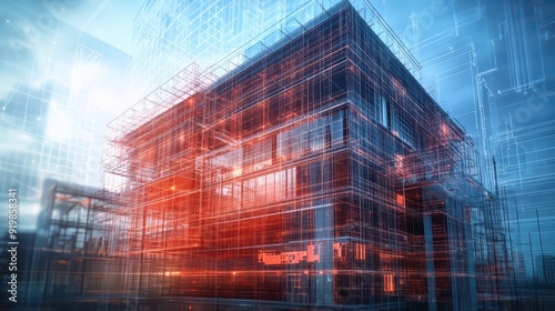 Wallpaper Mural Progress of a building from the ground level to completion Torontodigital.ca