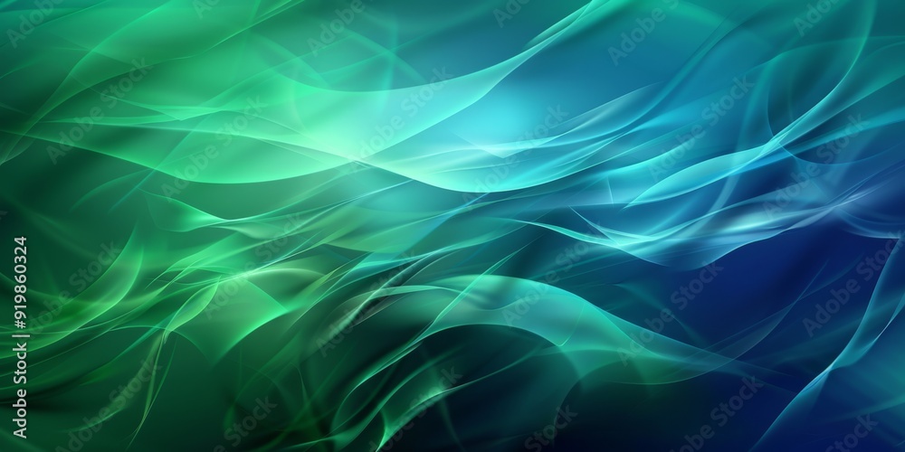 A mesmerizing and captivating blend of vibrant blue and green wisps, creating a truly ethereal, flowing effect A mesmerizing and captivating blend of vibrant blue and green wisps, creating a truly ethereal, flowing effect