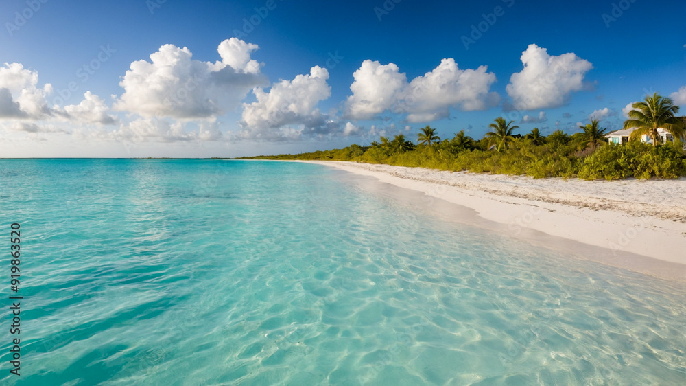 Obraz premium Turks and Caicos Coastline Beaches 