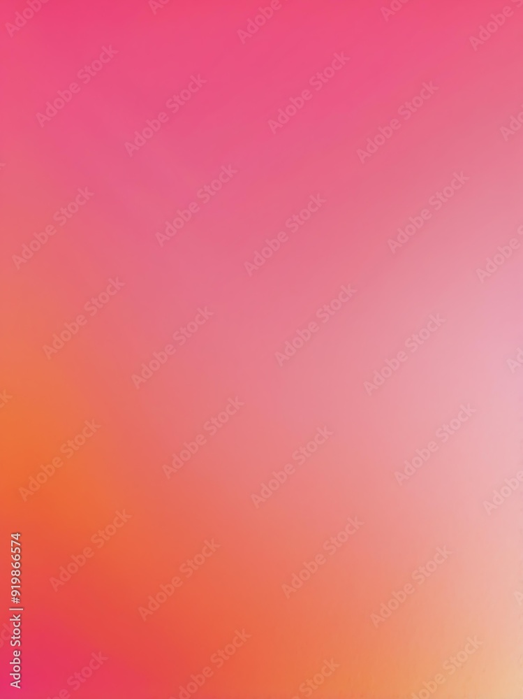 Fototapeta premium gradient pink to orange smooth grainy texture transiti background
