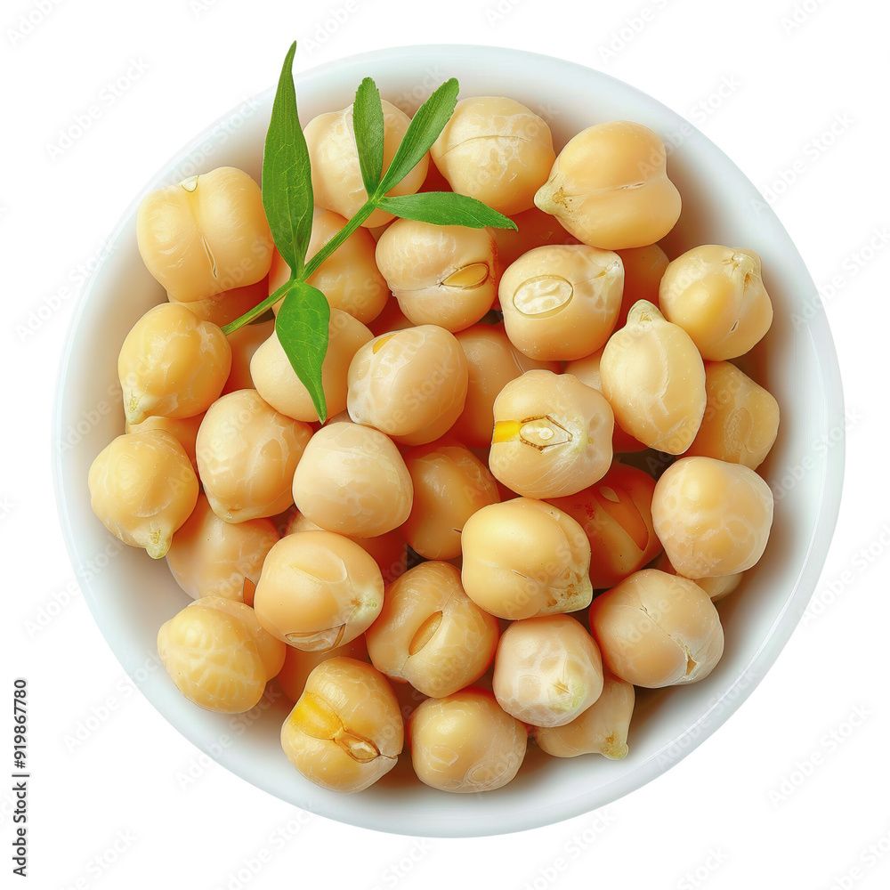 Bowl of Chickpeas with Background Removed Bowl of Chickpeas with Background Removed