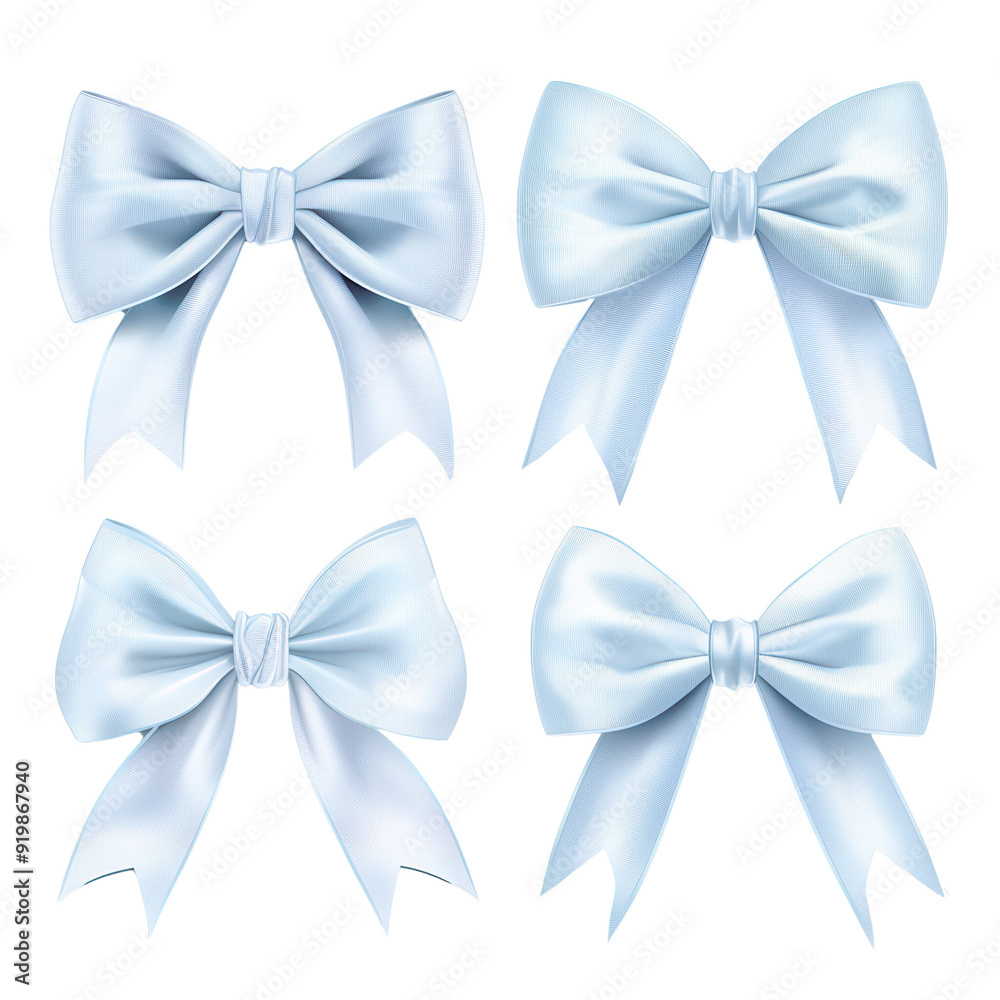 set of bows, background removed image set of bows, background removed image