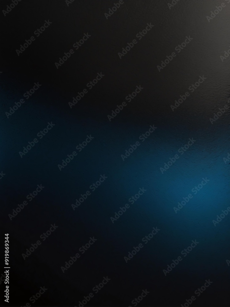 Obraz premium gradient black to blue smooth grainy texture transitio background