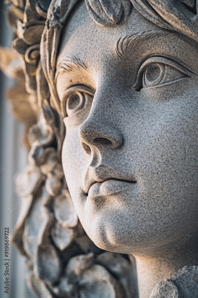Statue Woman Face Close Up Statue Woman Face Close Up