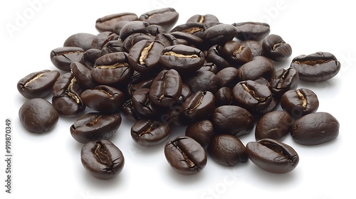 Beverage Coffee America Colombia aromatic Colombian coffee bean white background photo