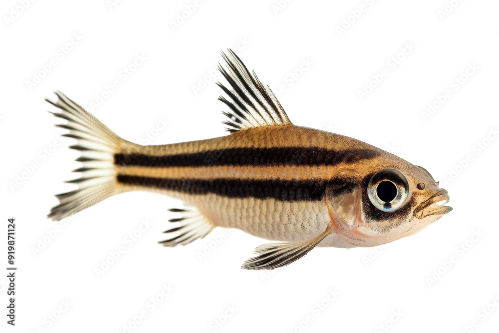 a small fish with black separated from white and transparent background a small fish with black separated from white and transparent background