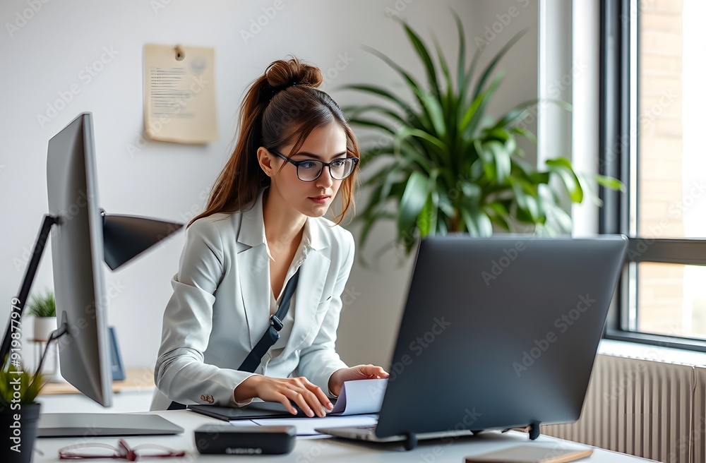 Professional Person working at a desk Professional Person working at a desk