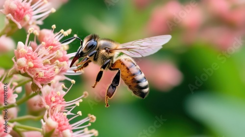 Honeybee in Flight