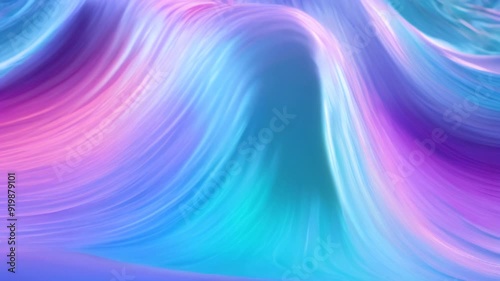 Wallpaper Mural A smooth gradient of pastel hues flows in soft, wave-like patterns, offering a peaceful and harmonious abstract scene Torontodigital.ca