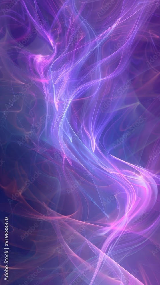 Obraz premium Abstract Purple and Blue Smoke