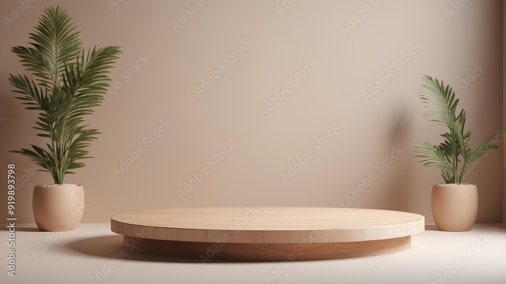 A wooden podium with a natural finish, set in a minimalist studio environment, designed for organic or handcrafted product displays. A wooden podium with a natural finish, set in a minimalist studio environment, designed for organic or handcrafted product displays.