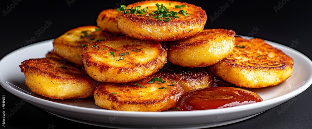 Dumplings With Potatoes And Fried Onions On White Plate, Close-Up, Vibrant, Traditional, Inviting Dumplings With Potatoes And Fried Onions On White Plate, Close-Up, Vibrant, Traditional, Inviting