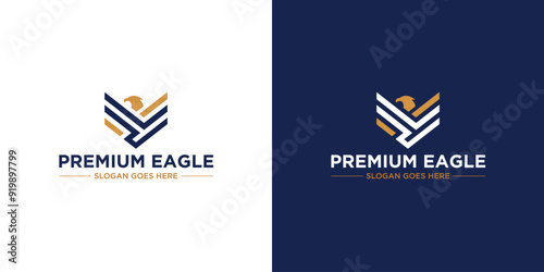 Luxury Premium Aagle Logo Design Concept