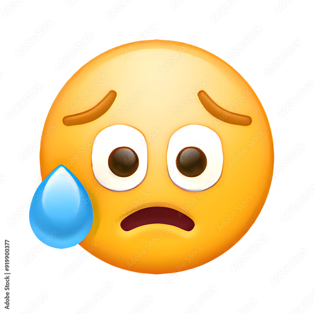 Fototapeta premium Sad but Relieved Face