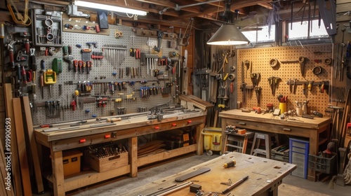Organized Woodworking Workshop