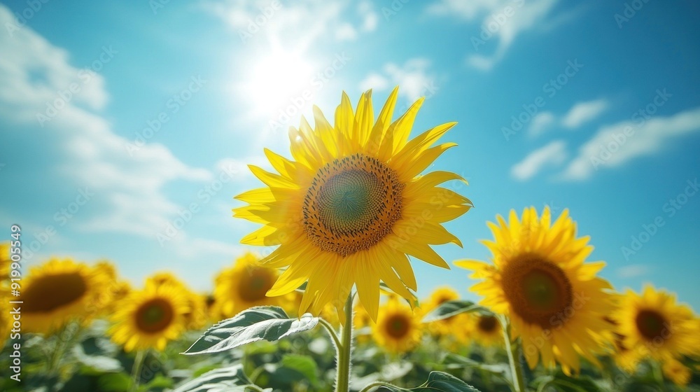 Sunflowers in a Field Sunflowers in a Field