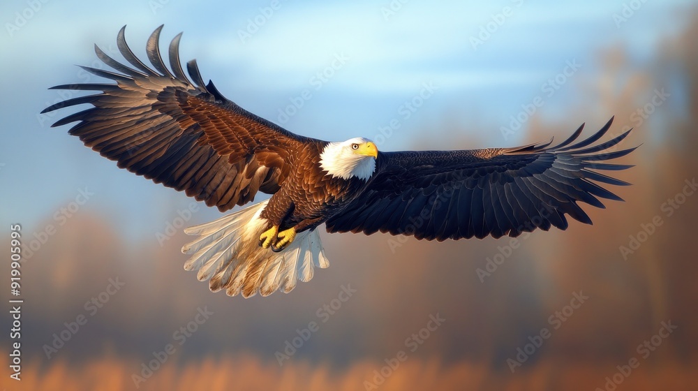 Majestic Bald Eagle In Flight Majestic Bald Eagle In Flight
