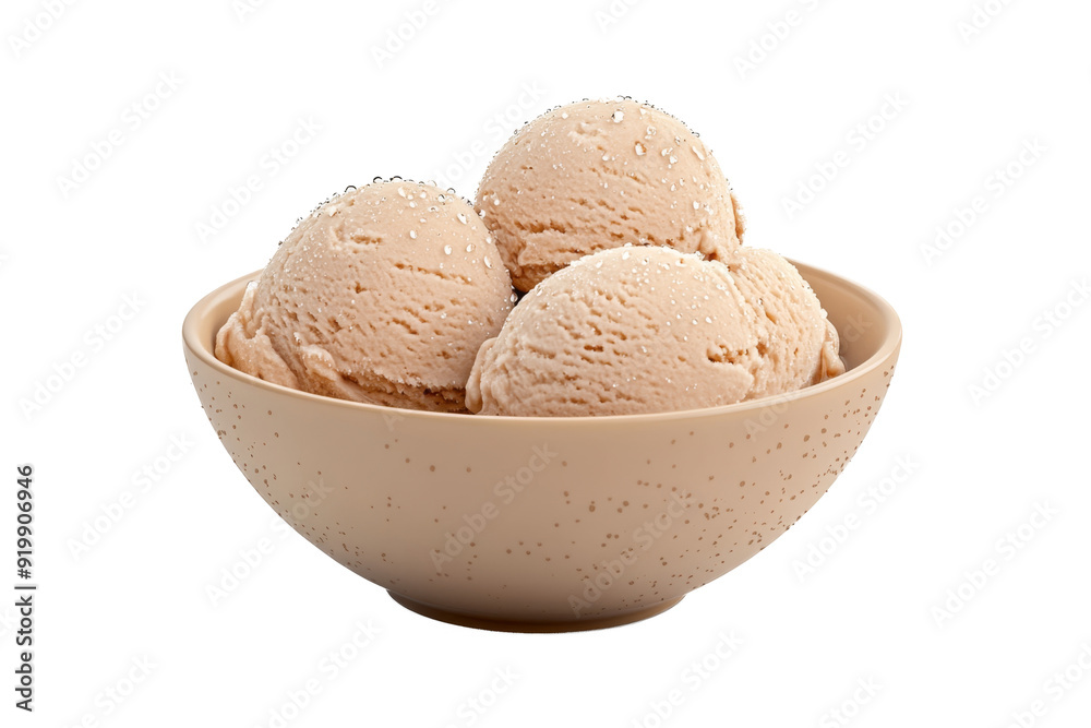 ice cream bowl of a separated from white and transparent background ice cream bowl of a separated from white and transparent background