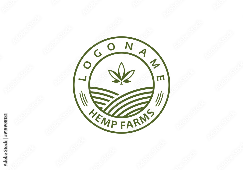 marijuana farm logo vector design marijuana farm logo vector design