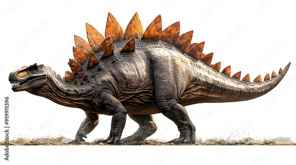 Full-Body Side Profile of a Stegosaurus Full-Body Side Profile of a Stegosaurus