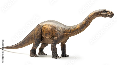 Full-Body Side Profile of a Diplodocus