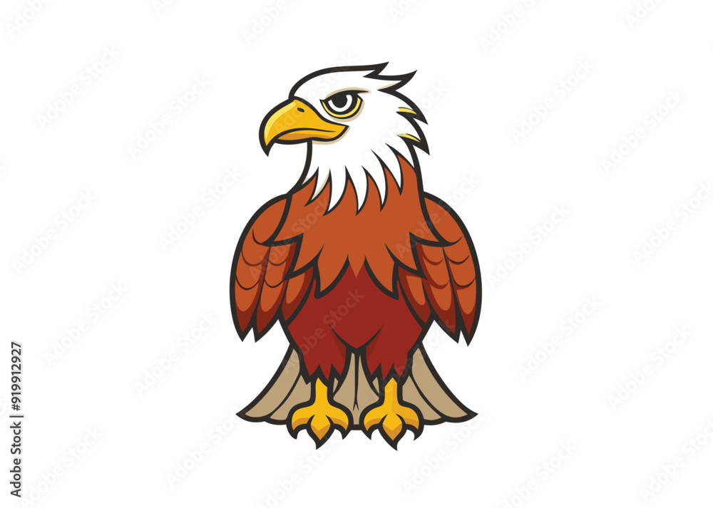 Obraz premium eagles Silhouette vector illustration 