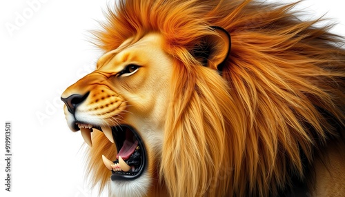 Roaring Lion Close-up. photo