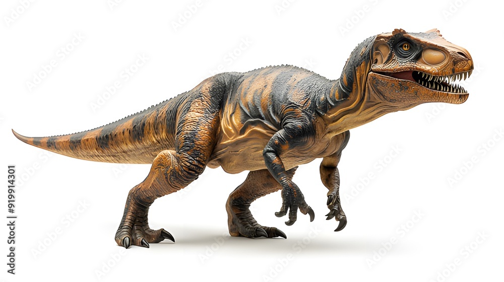 Fototapeta premium Full-Body Side Profile of an Allosaurus
